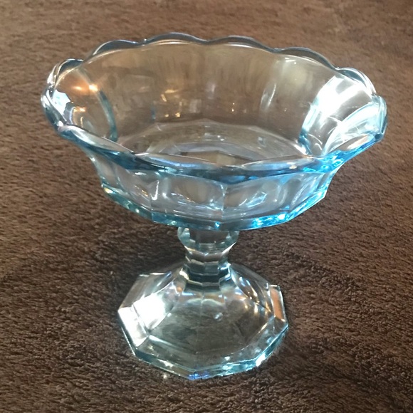 Fostoria Other - Vintage Fostoria Blue Glass Candy Dish